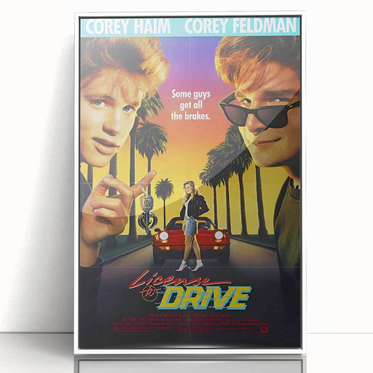 Retro License to Drive Poster Art - Vintage 80s Comedy Movie Prints