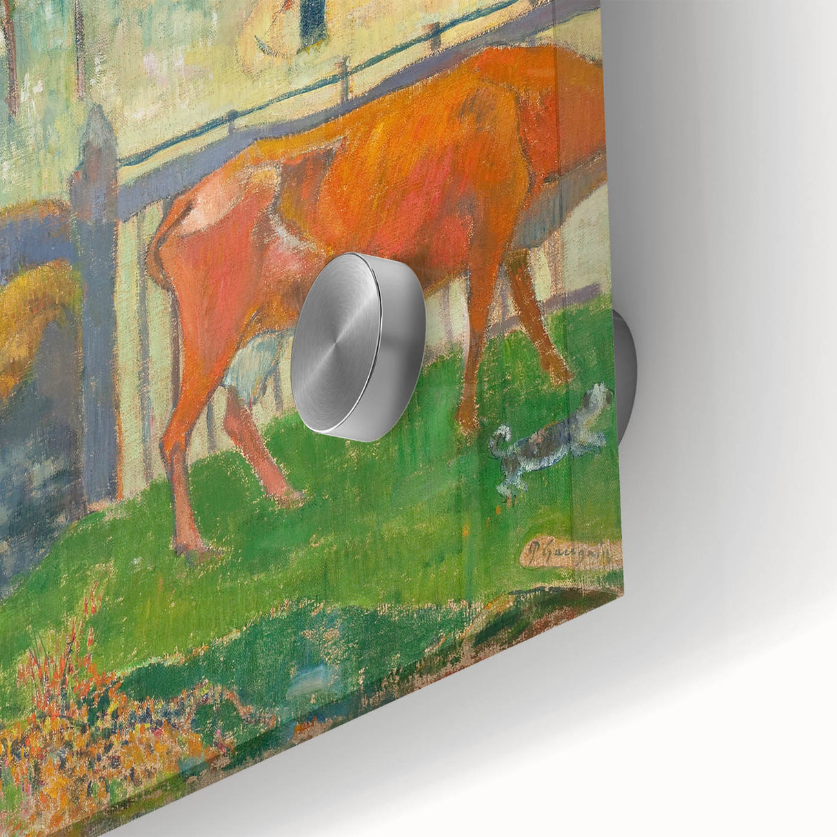 Impressionist Landscape - The Red Cow by Paul Gauguin