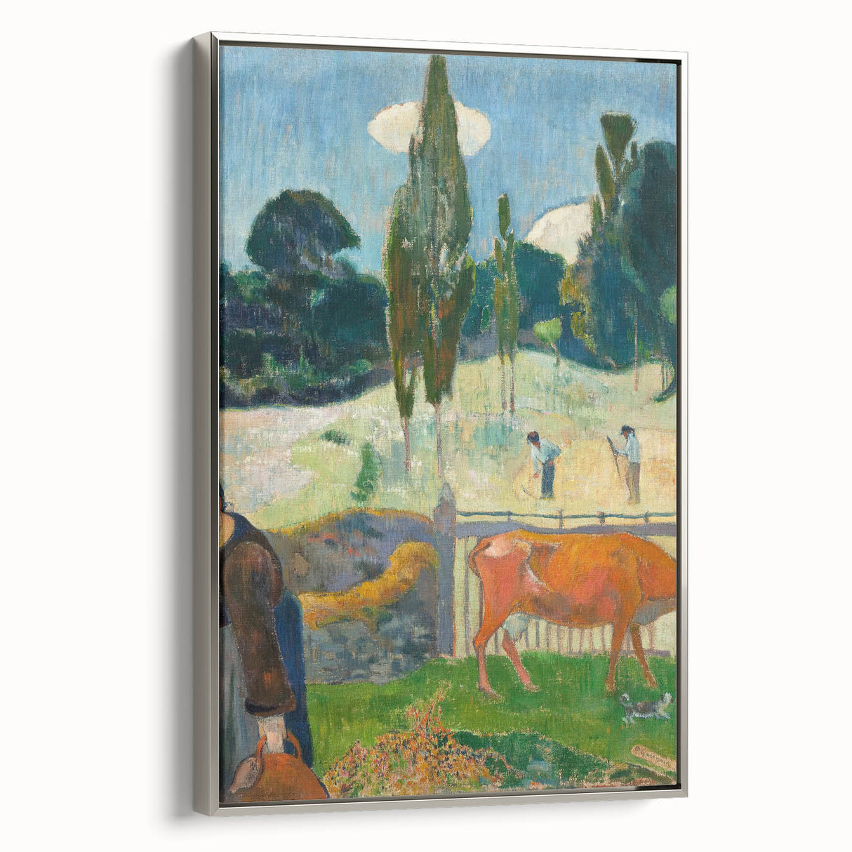 Impressionist Landscape - The Red Cow by Paul Gauguin