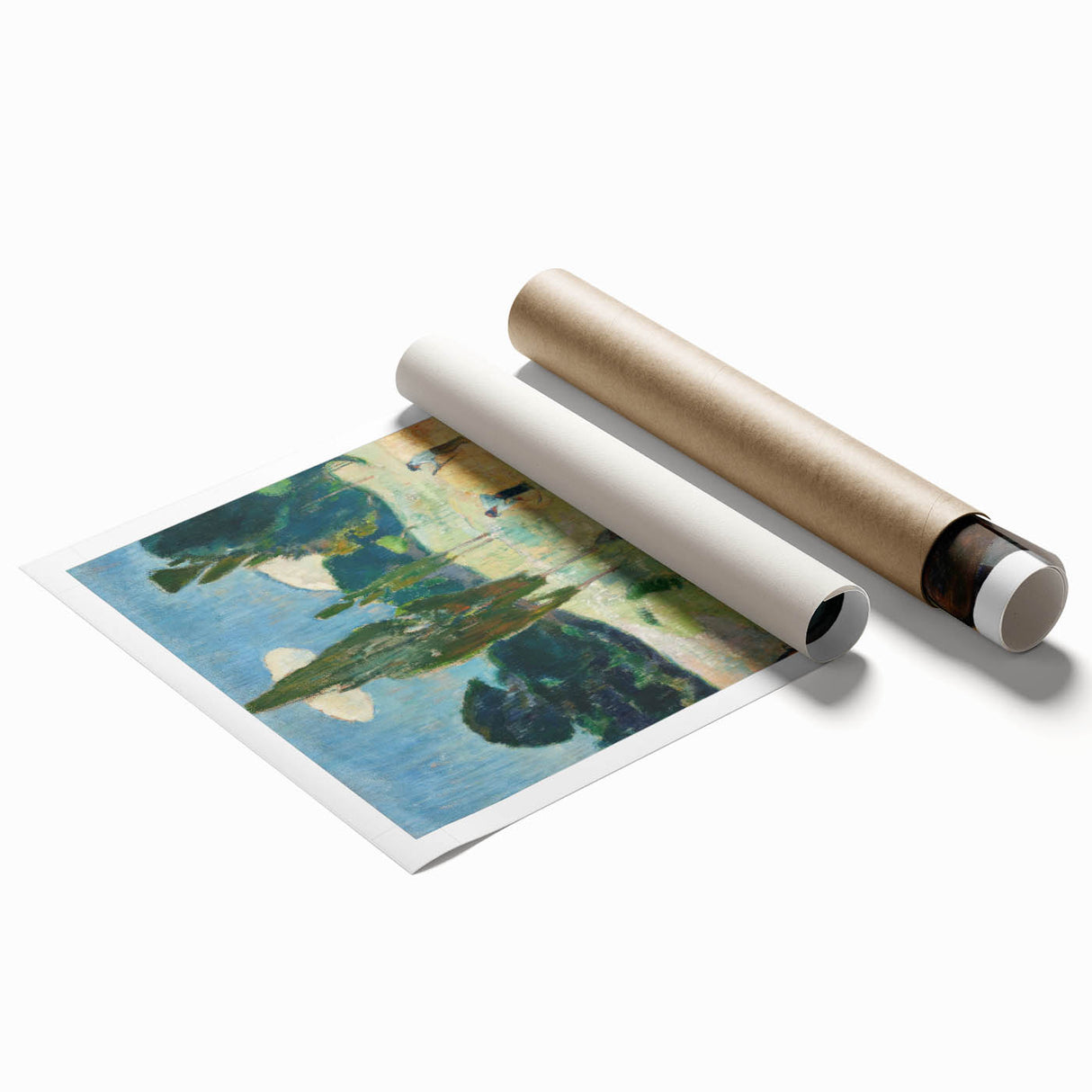 Impressionist Landscape - The Red Cow by Paul Gauguin