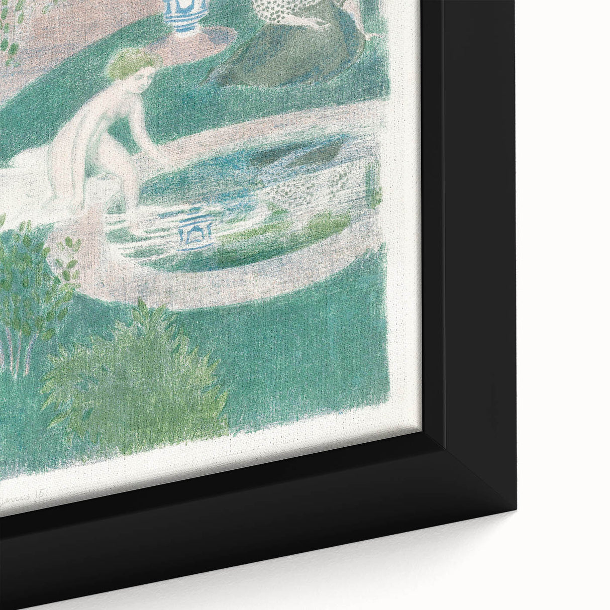 Impressionist Scene - Reflection in the Fountain by Maurice Denis