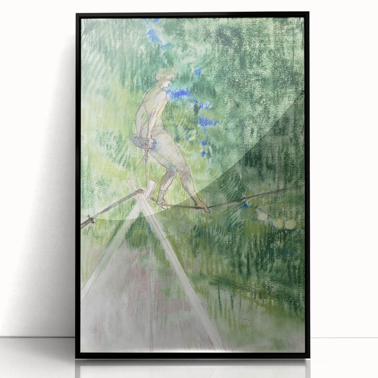 Impressionist Scene - The Rope Dancer by Henri de Toulouse-Lautrec