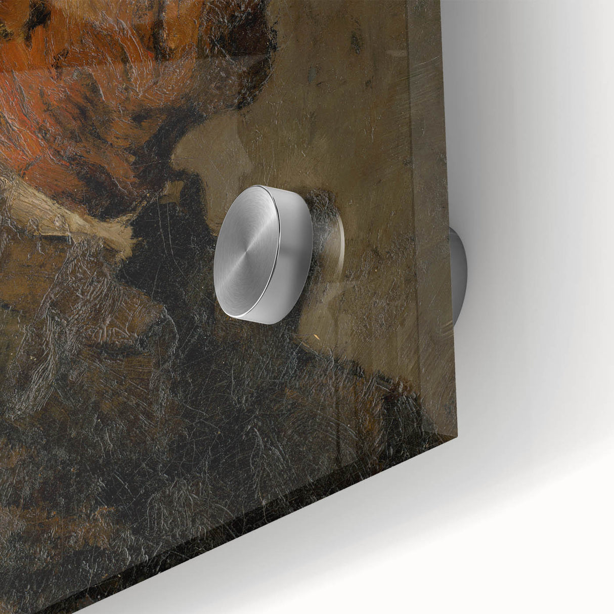 Romanticism Art: Older Man Profile by Mednyánszky Canvas Print