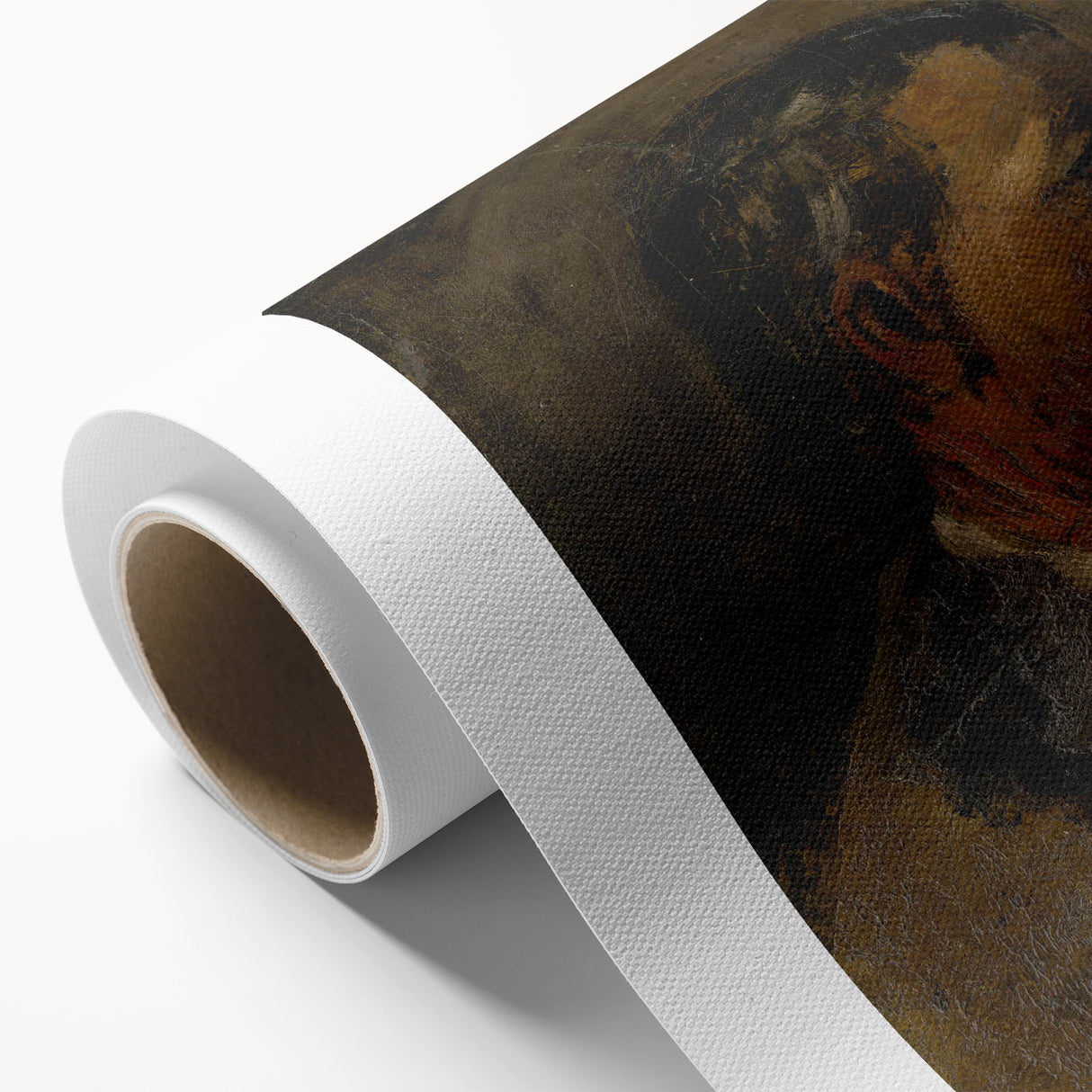 Romanticism Art: Older Man Profile by Mednyánszky Canvas Print