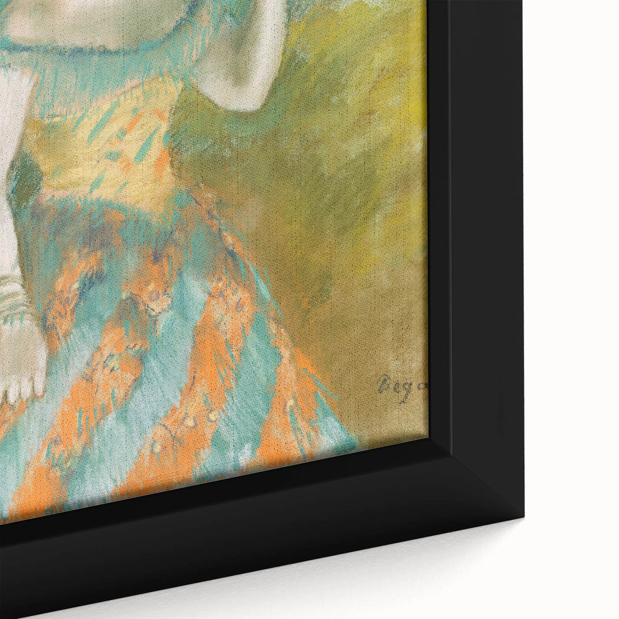 Impressionist Portrait - The Singer in Green by Edgar Degas