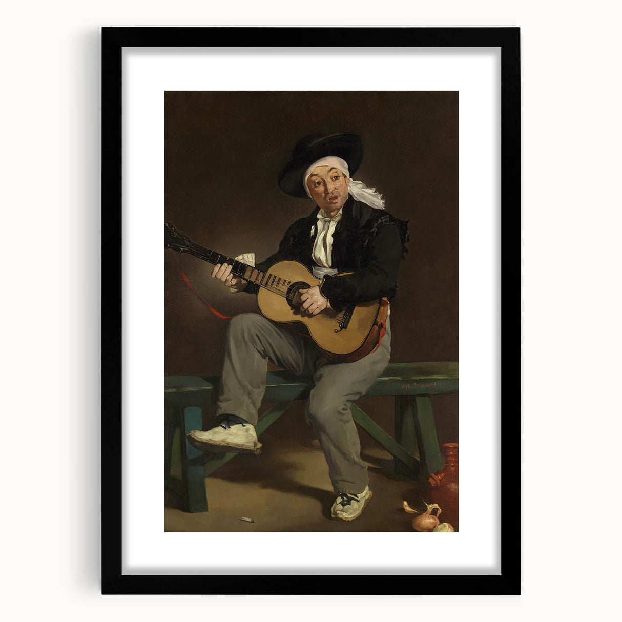 Impressionist Portrait - The Spanish Singer by Edouard Manet