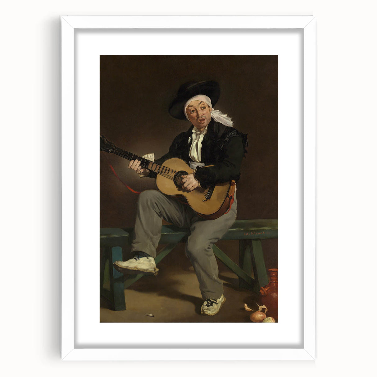 Impressionist Portrait - The Spanish Singer by Edouard Manet