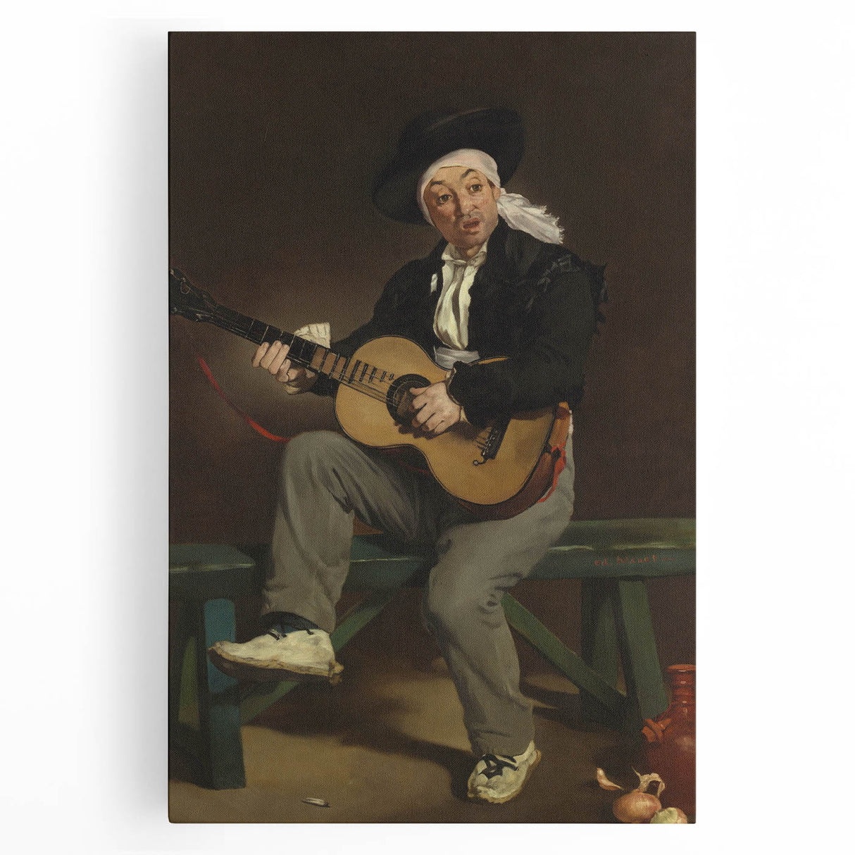 Impressionist Portrait - The Spanish Singer by Edouard Manet