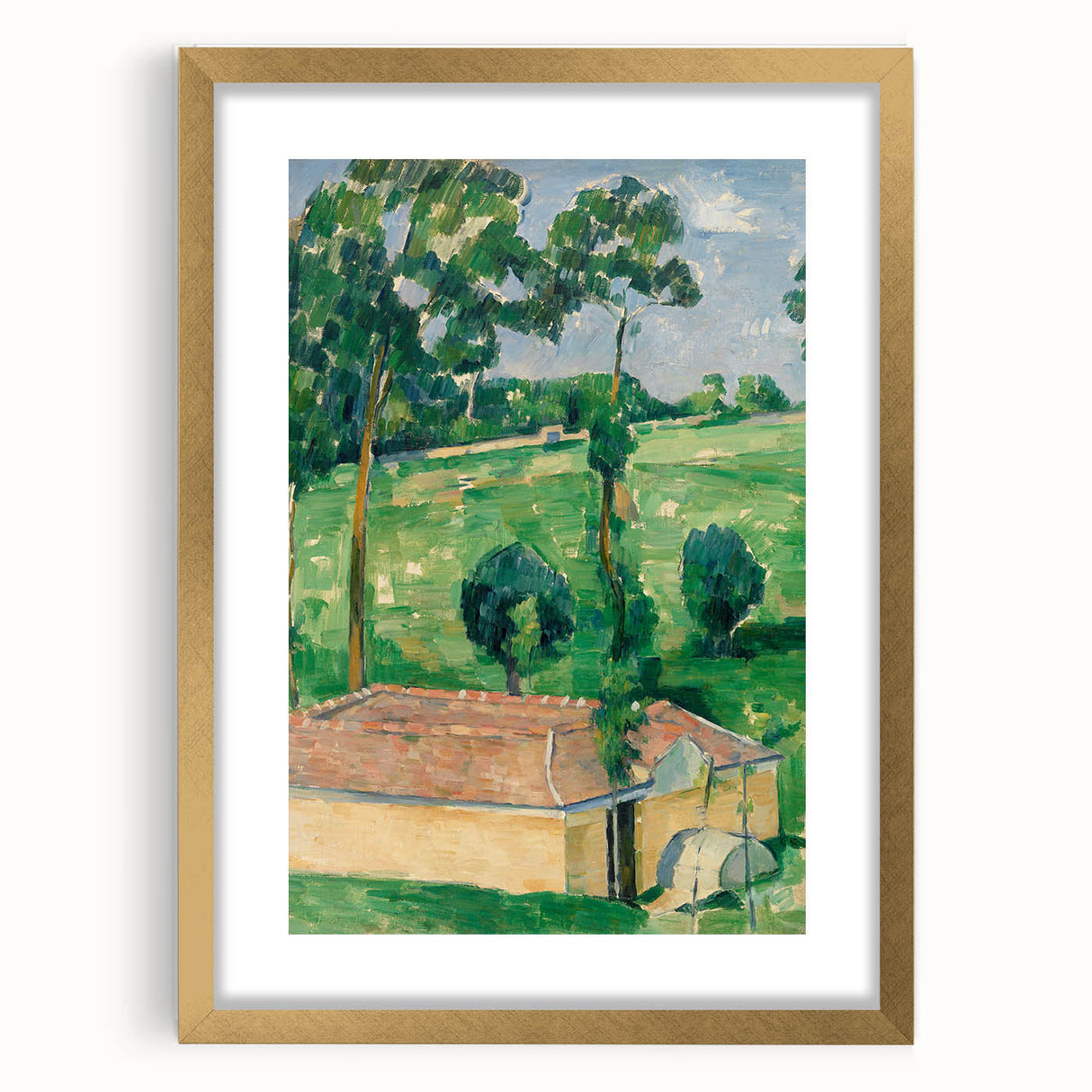 Impressionist Landscape - The Spring House by Paul Cézanne