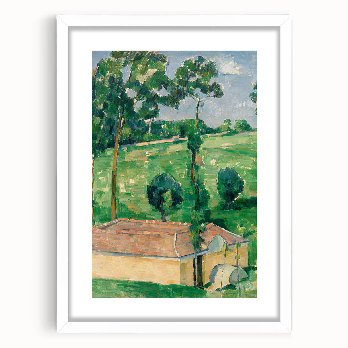 Impressionist Landscape - The Spring House by Paul Cézanne