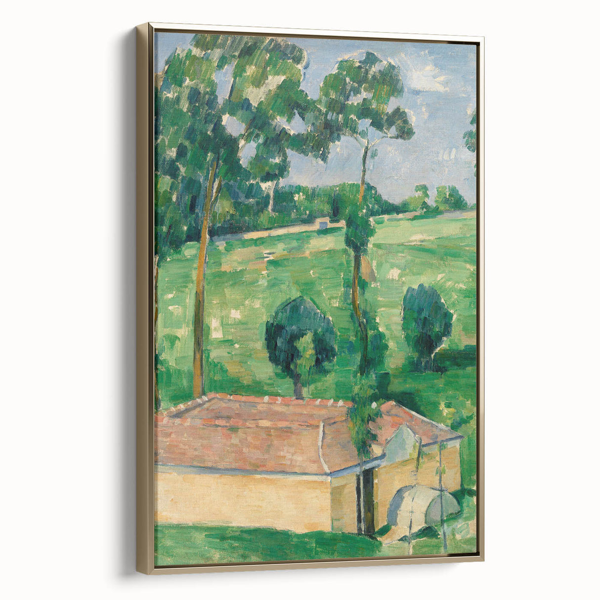 Impressionist Landscape - The Spring House by Paul Cézanne