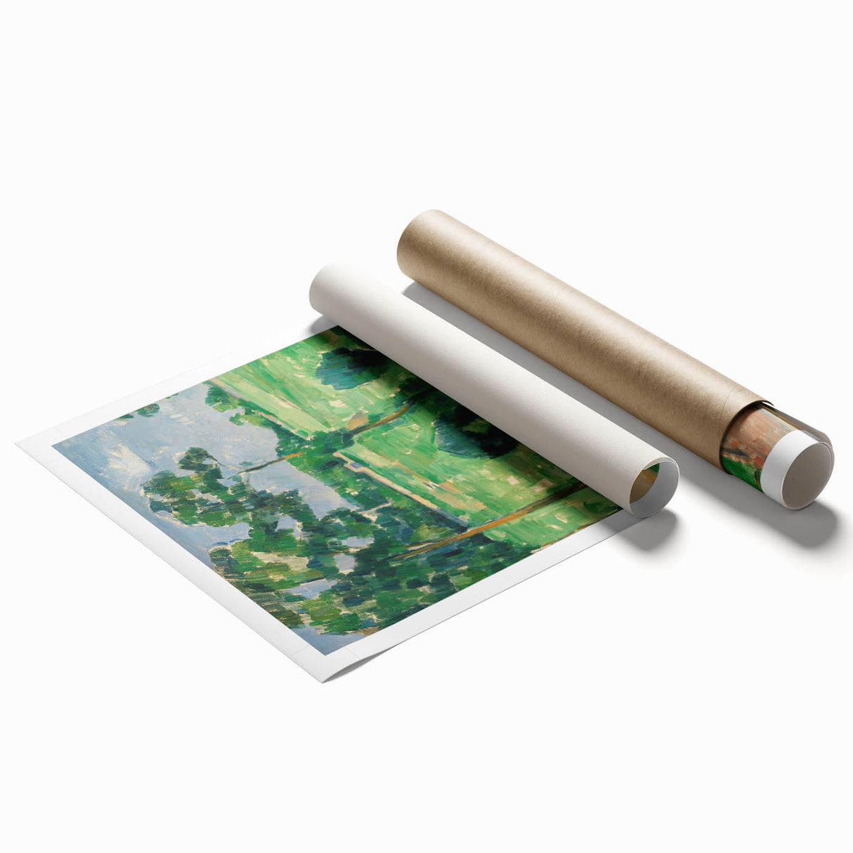 Impressionist Landscape - The Spring House by Paul Cézanne