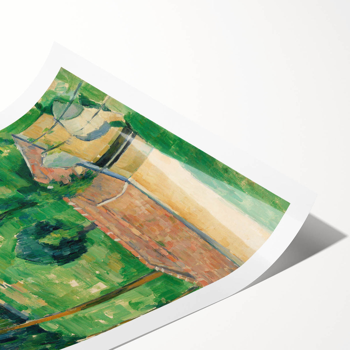 Impressionist Landscape - The Spring House by Paul Cézanne