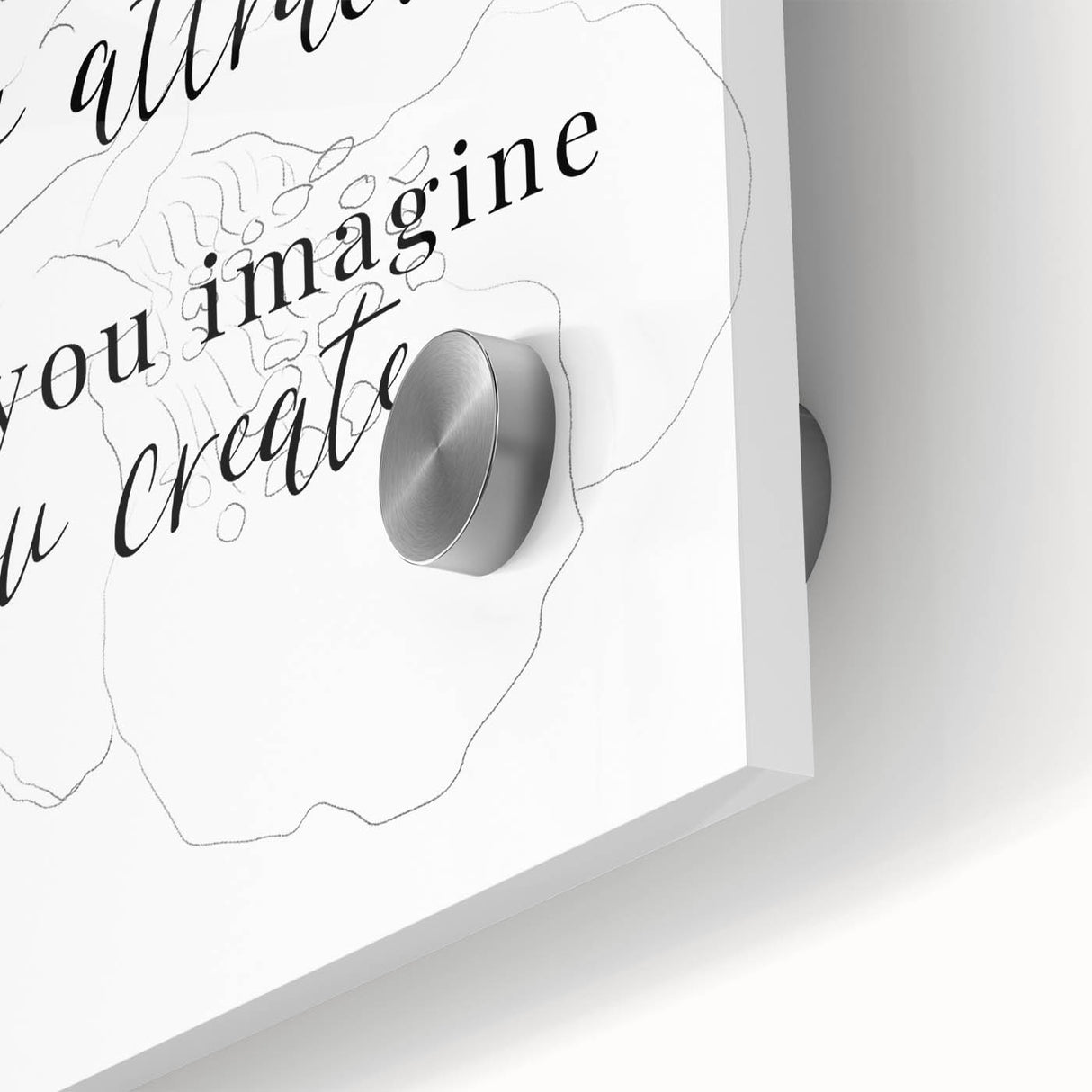 Minimalist Typography Art Print – Motivational Quote on Canvas