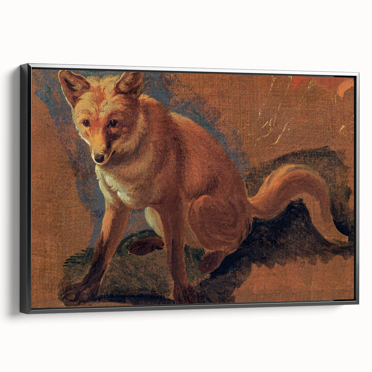Romantic Art Prints: Lying Cat for a Dish - Historical Wall Art