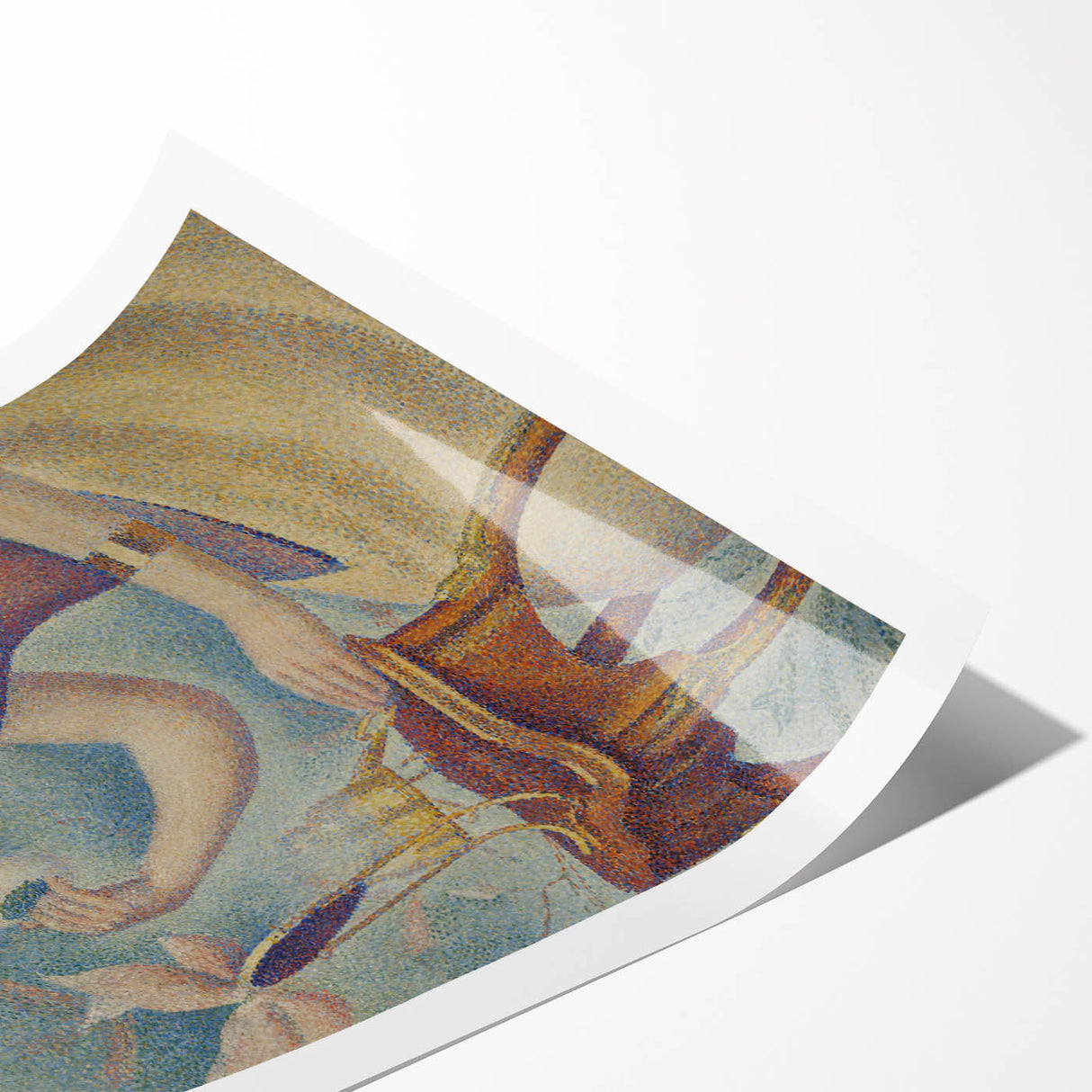 Impressionist Oil Painting – French Village Art Print