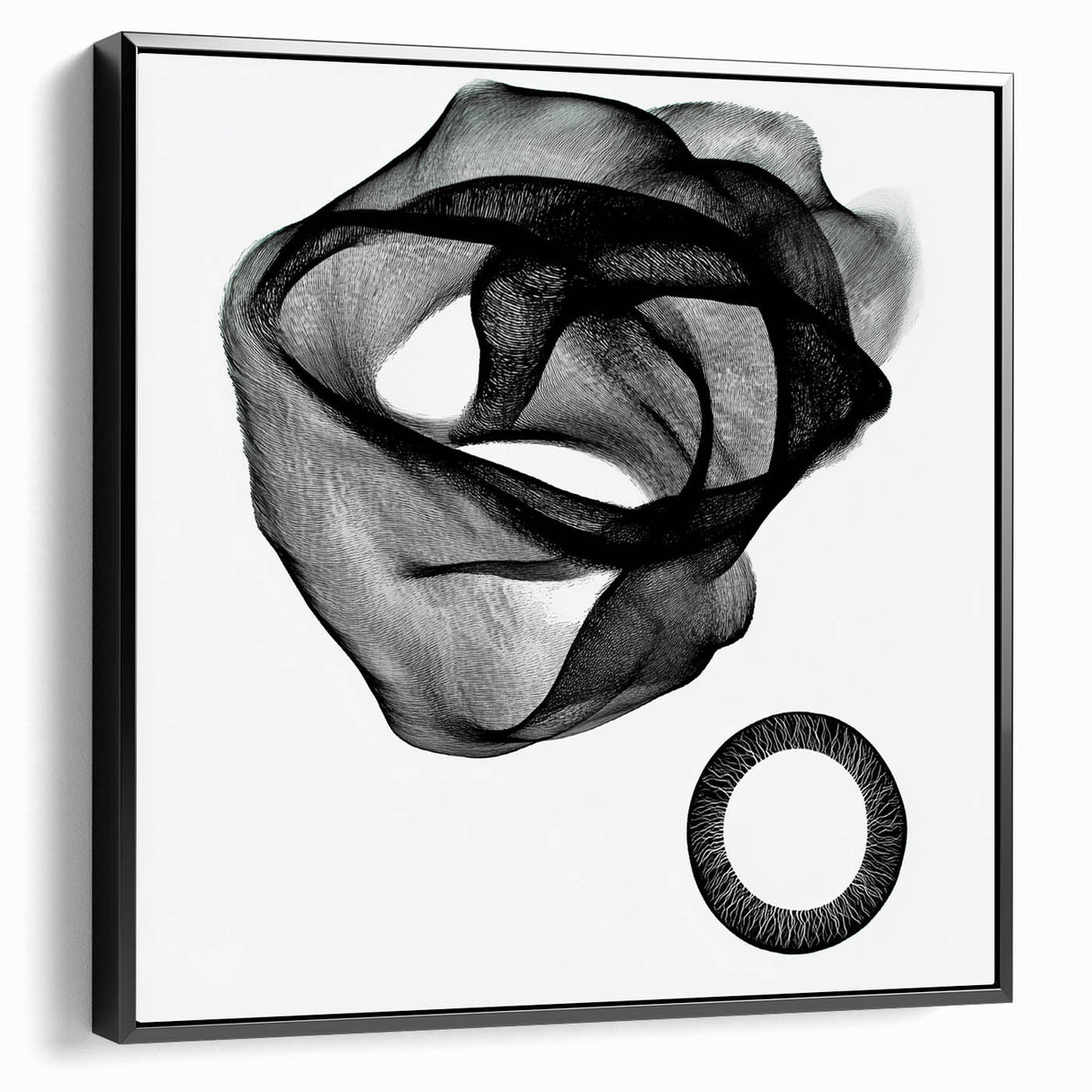 Modern Monochrome Bedroom Wall Art – Black and White Canvas