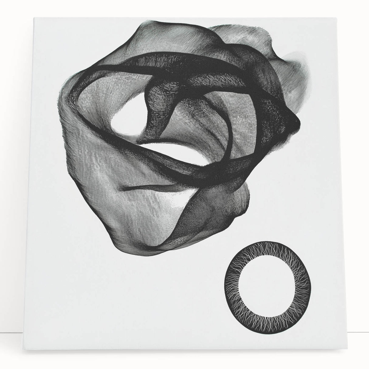 Modern Monochrome Bedroom Wall Art – Black and White Canvas