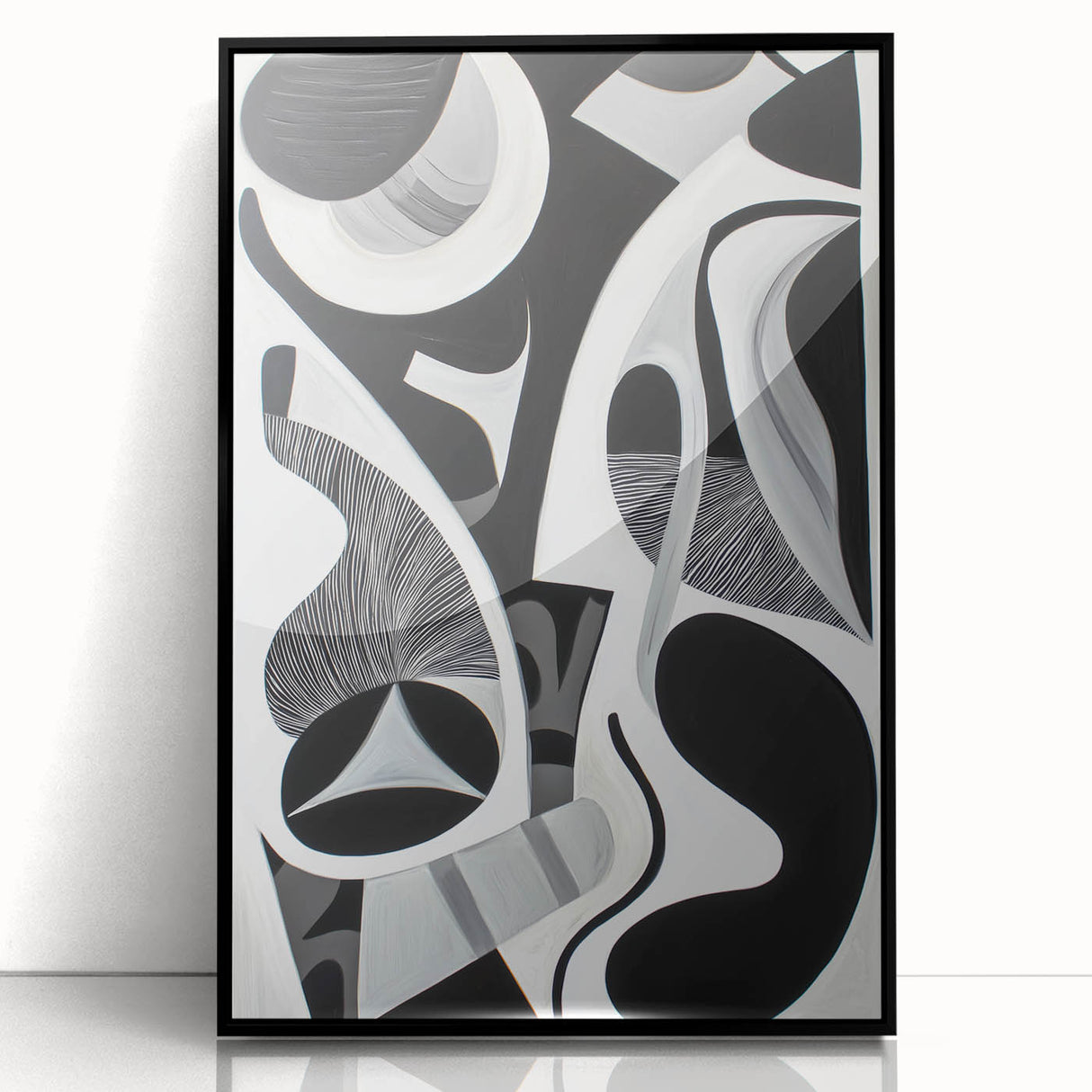 Modern Monochrome Canvas Prints – Black and White Bedroom Art