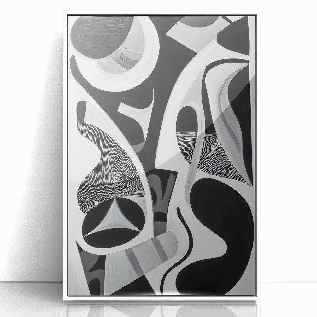Modern Monochrome Canvas Prints – Black and White Bedroom Art