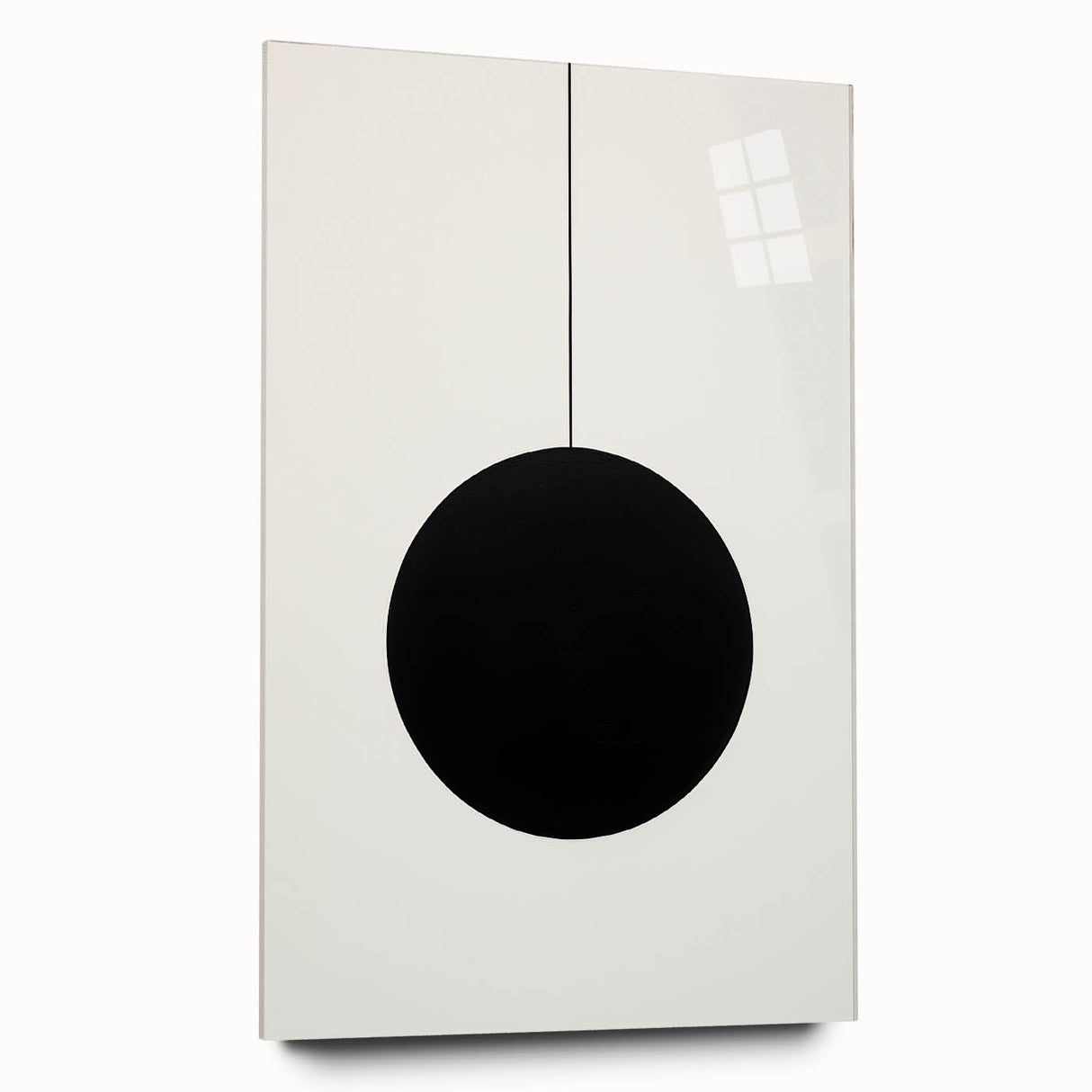 Modern Dining Room Art – Minimalist Black & White Canvas Print