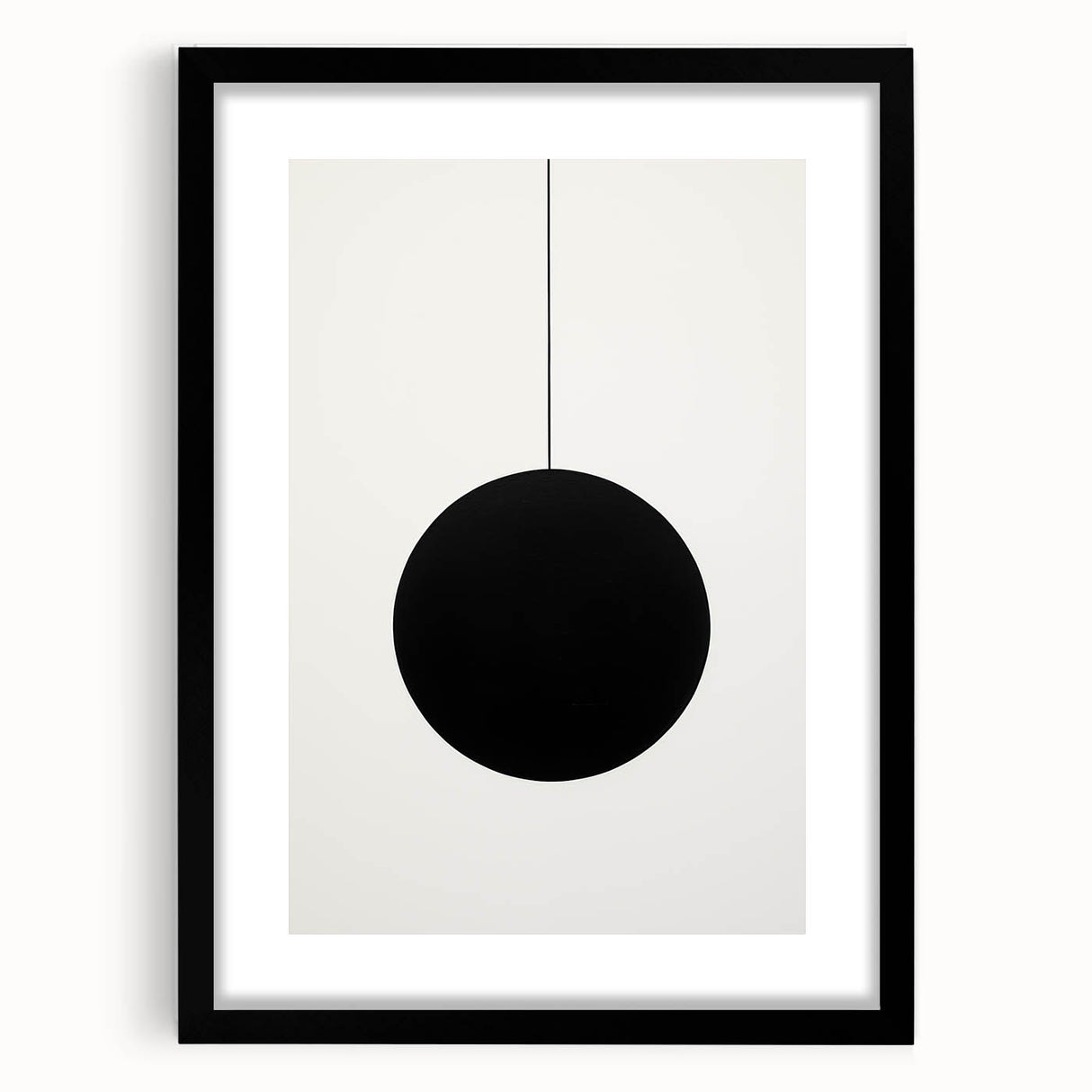 Modern Dining Room Art – Minimalist Black & White Canvas Print