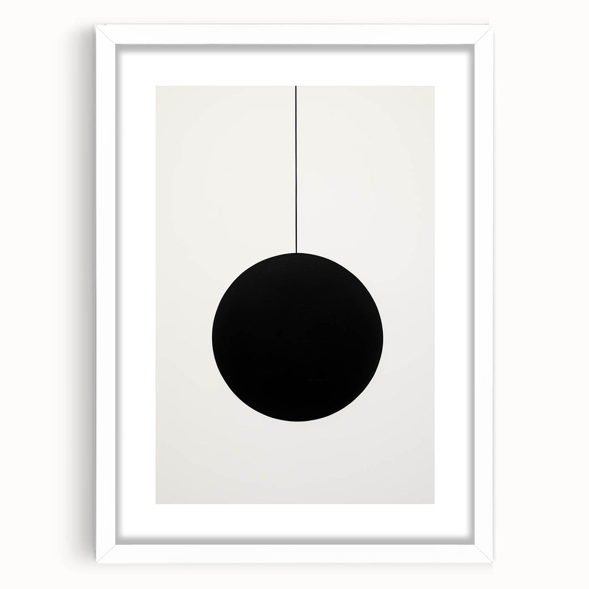 Modern Dining Room Art – Minimalist Black & White Canvas Print