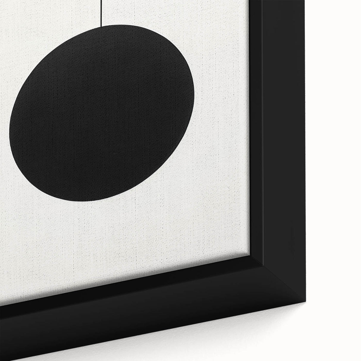 Modern Dining Room Art – Minimalist Black & White Canvas Print