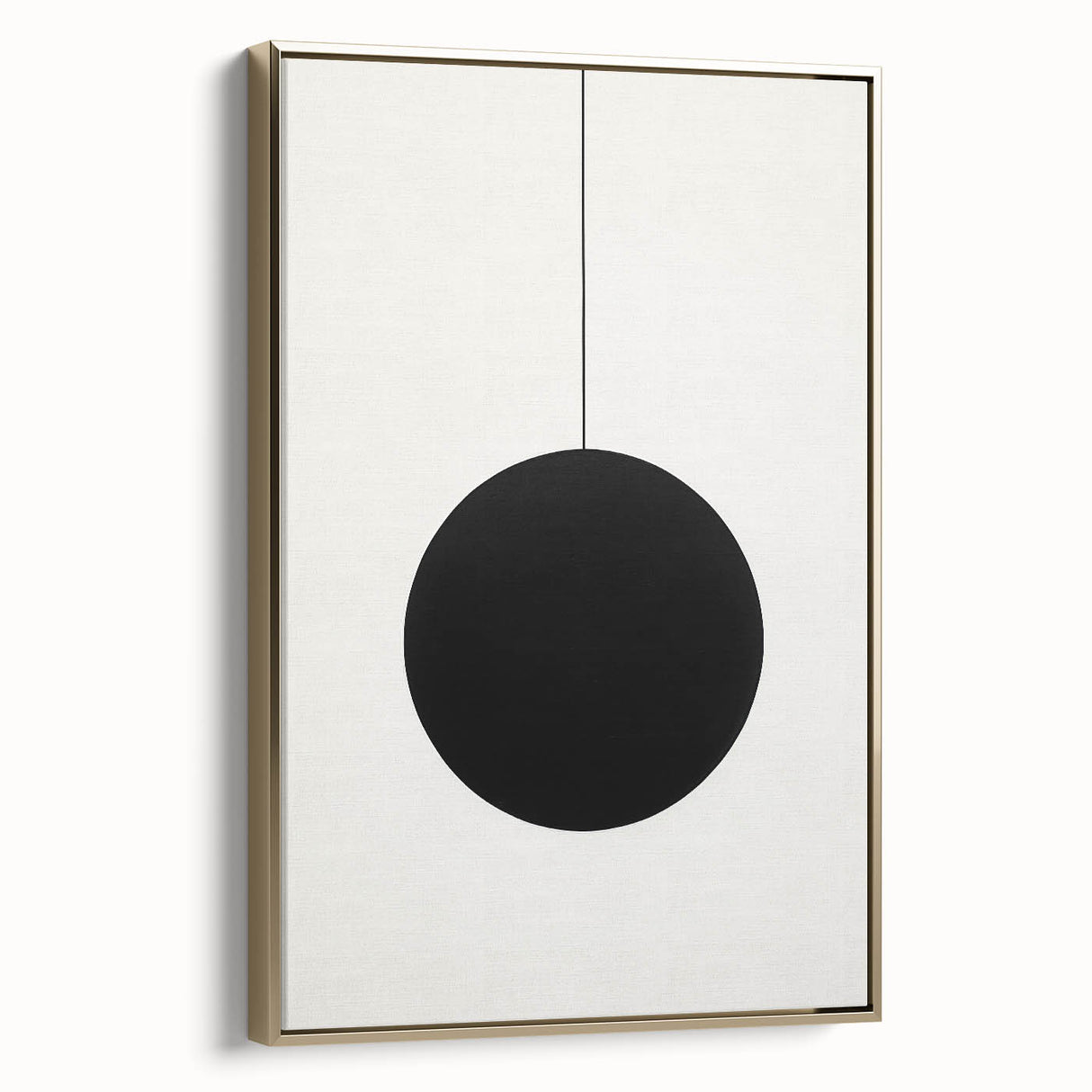 Modern Dining Room Art – Minimalist Black & White Canvas Print