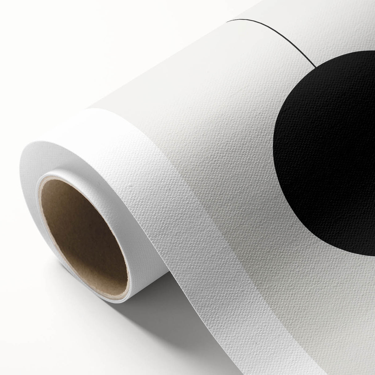 Modern Dining Room Art – Minimalist Black & White Canvas Print