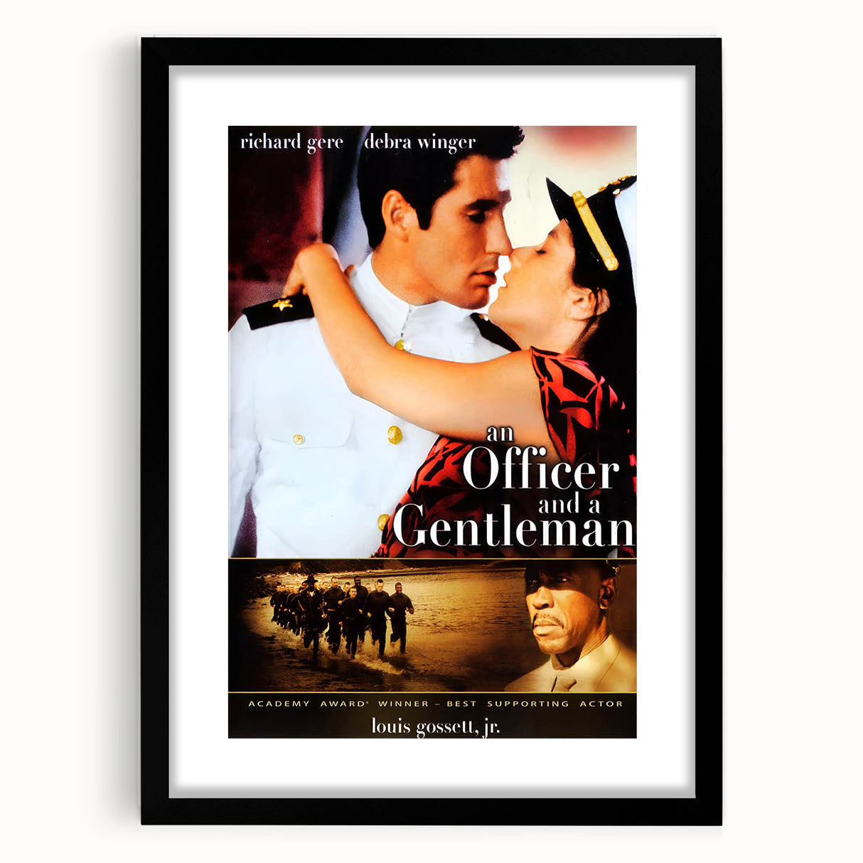 Retro Officer and a Gentleman Poster Art - Vintage 80s Romance Prints