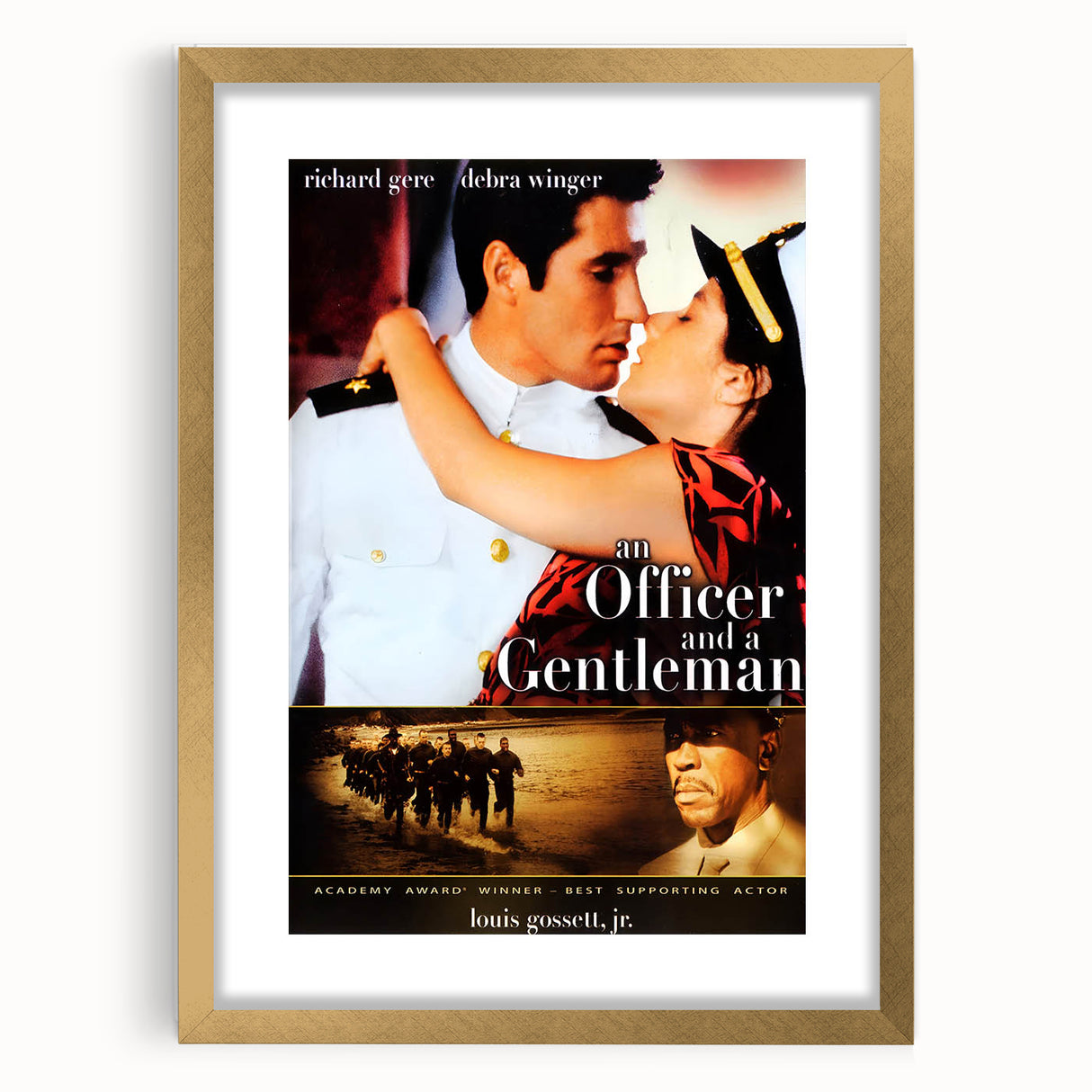 Retro Officer and a Gentleman Poster Art - Vintage 80s Romance Prints