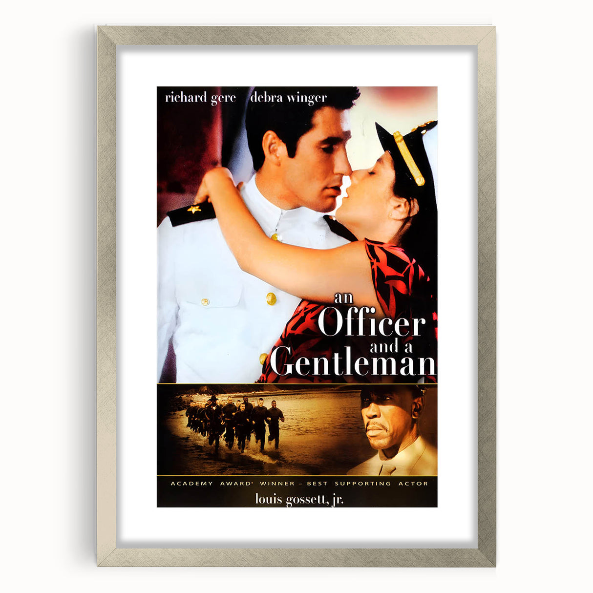 Retro Officer and a Gentleman Poster Art - Vintage 80s Romance Prints