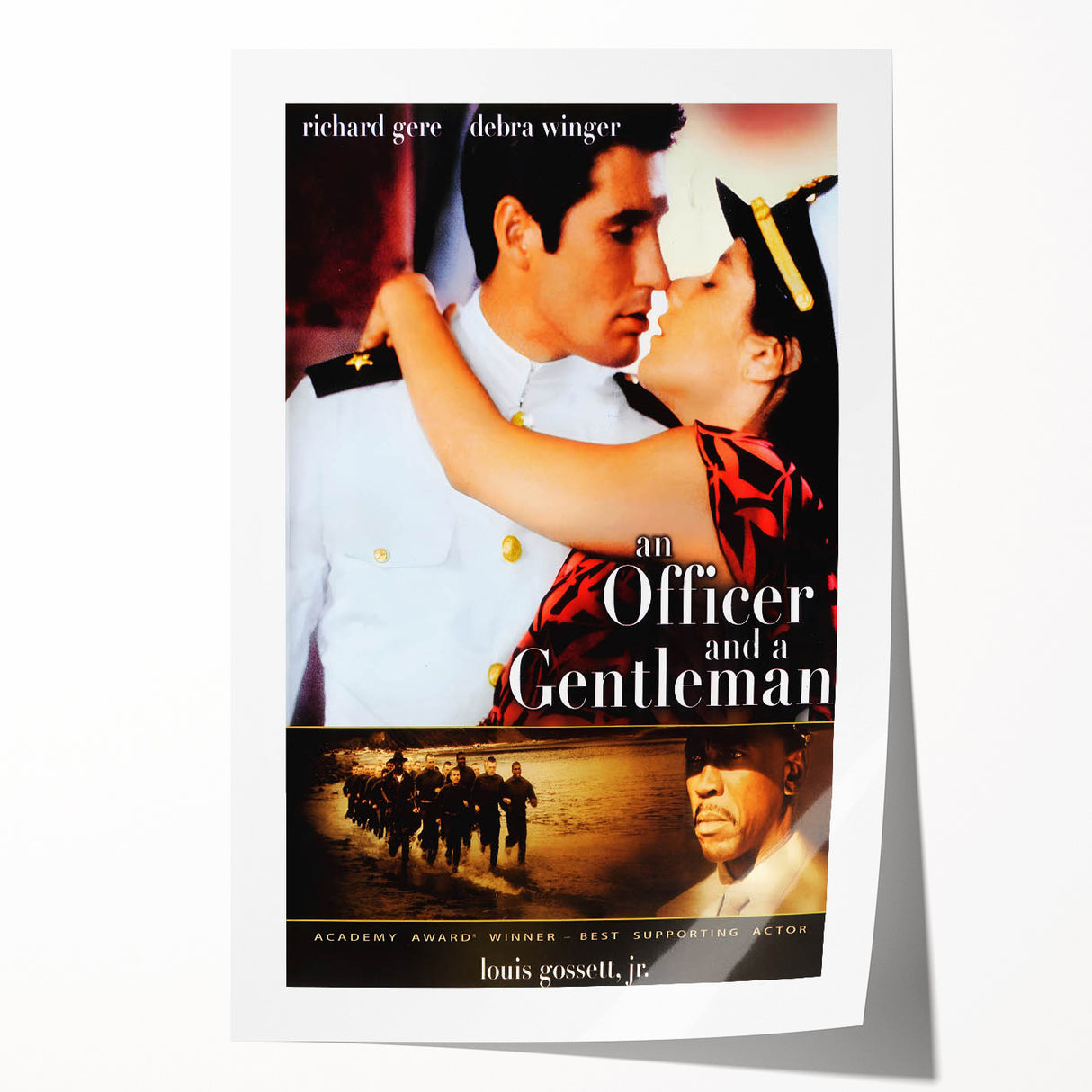 Retro Officer and a Gentleman Poster Art - Vintage 80s Romance Prints