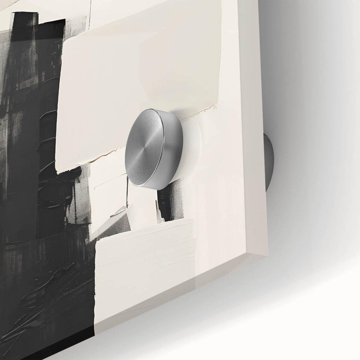 Elegant Dining Room Art Prints – Black & White Abstract Canvas