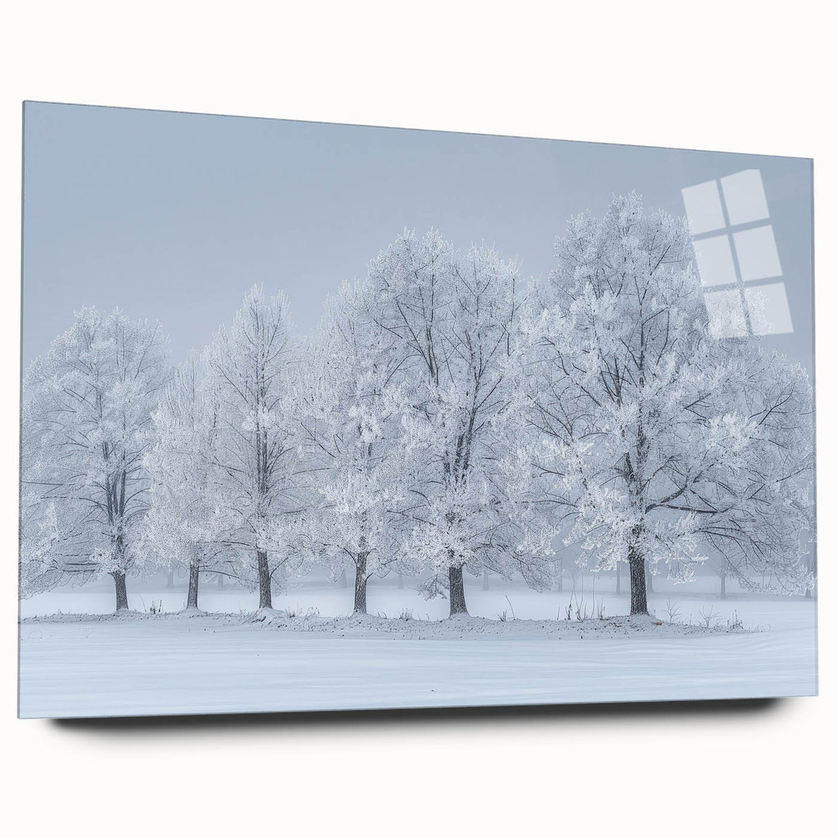 Winter Wonderland Office Wall Art – Modern Corporate Decor