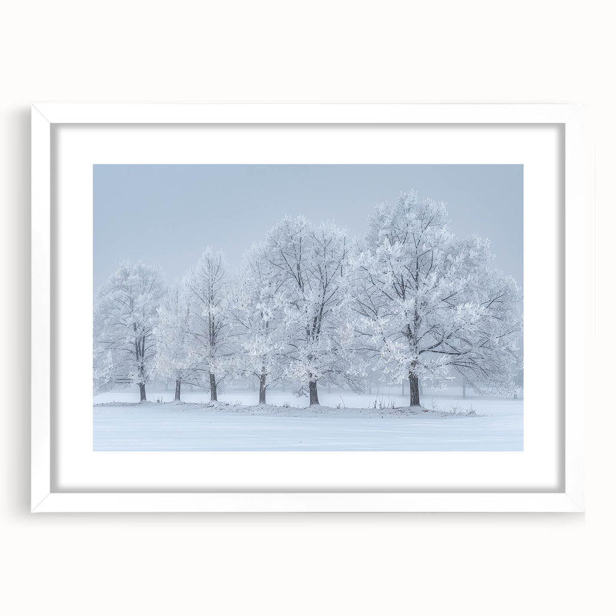 Winter Wonderland Office Wall Art – Modern Corporate Decor