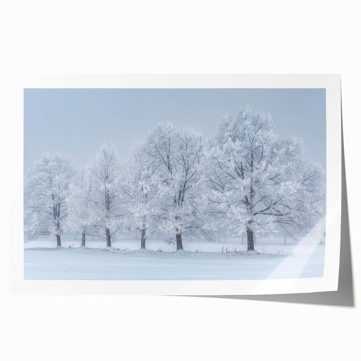 Winter Wonderland Office Wall Art – Modern Corporate Decor