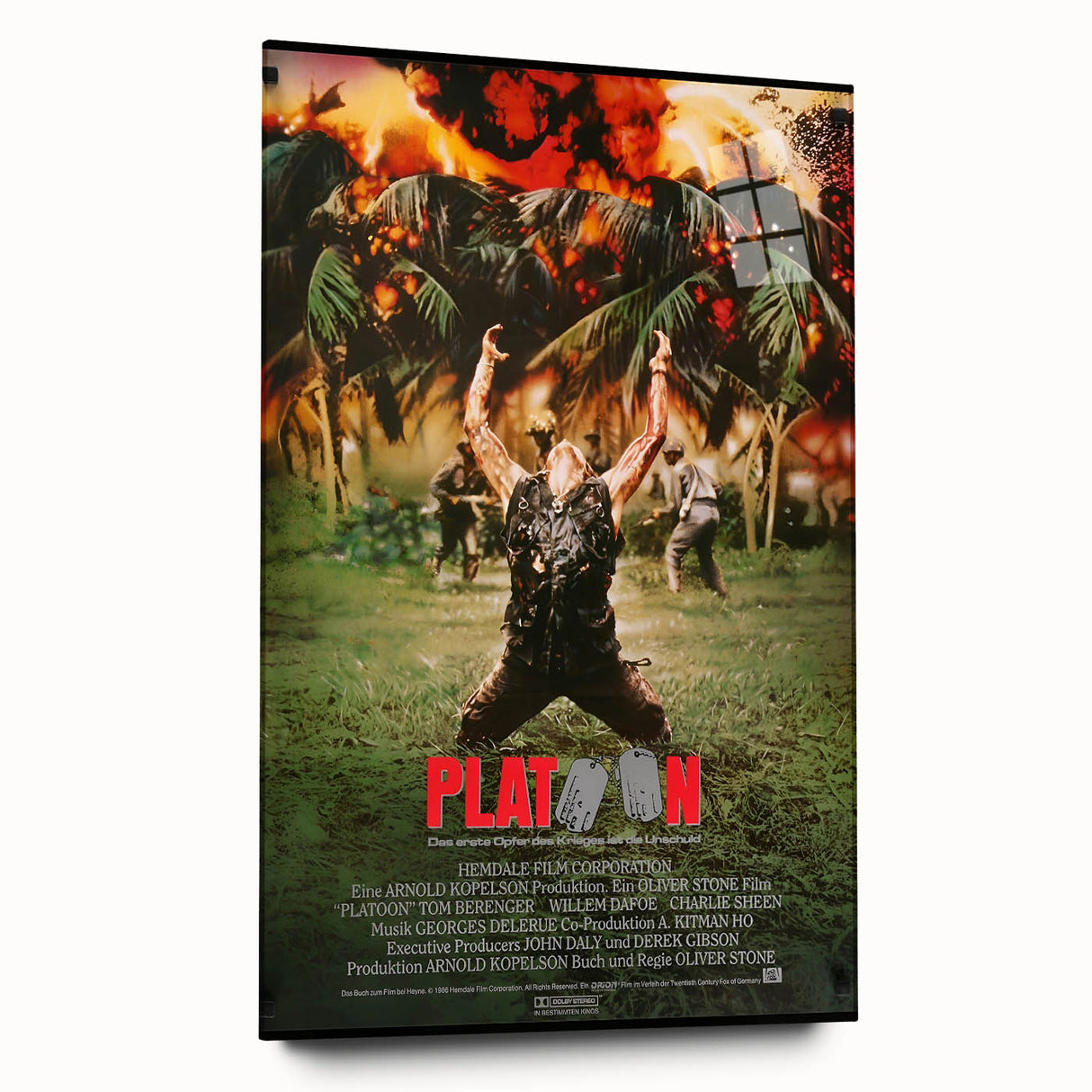 Retro Platoon Poster Art - Vintage 80s War Movie Prints