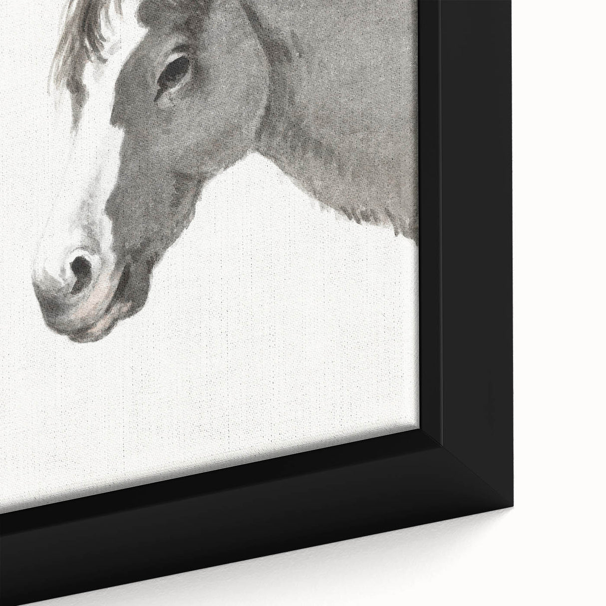 Romanticism Art: Horse Portrait by Jean Bernard Canvas Print