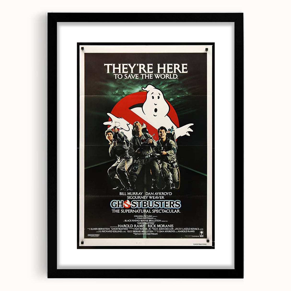 Ghostbusters Retro Movie Poster - Vintage 80s Supernatural Art Print