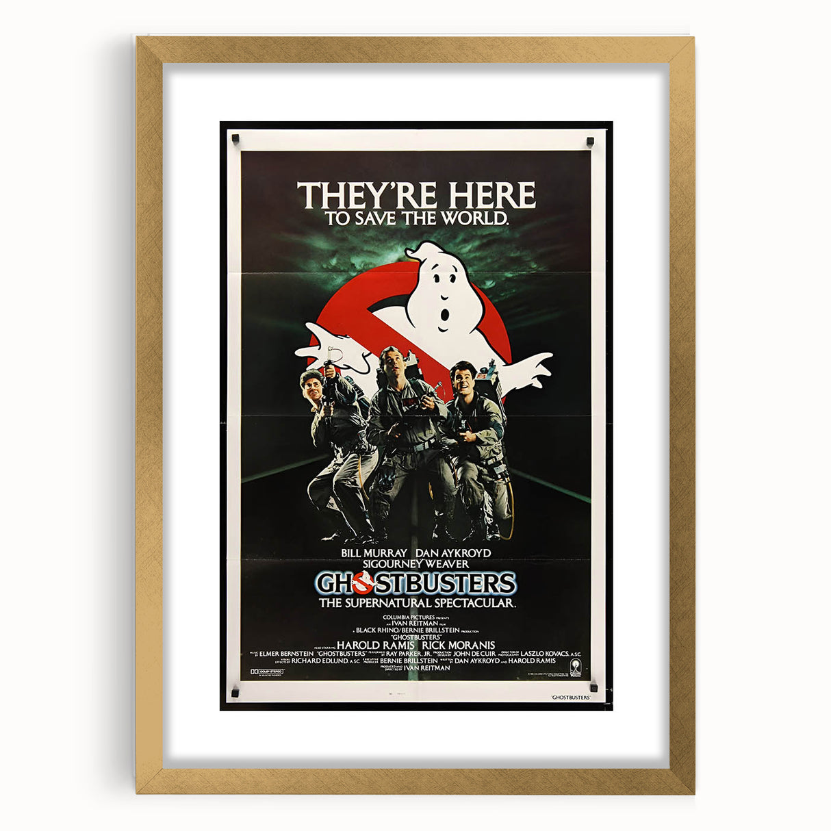 Ghostbusters Retro Movie Poster - Vintage 80s Supernatural Art Print