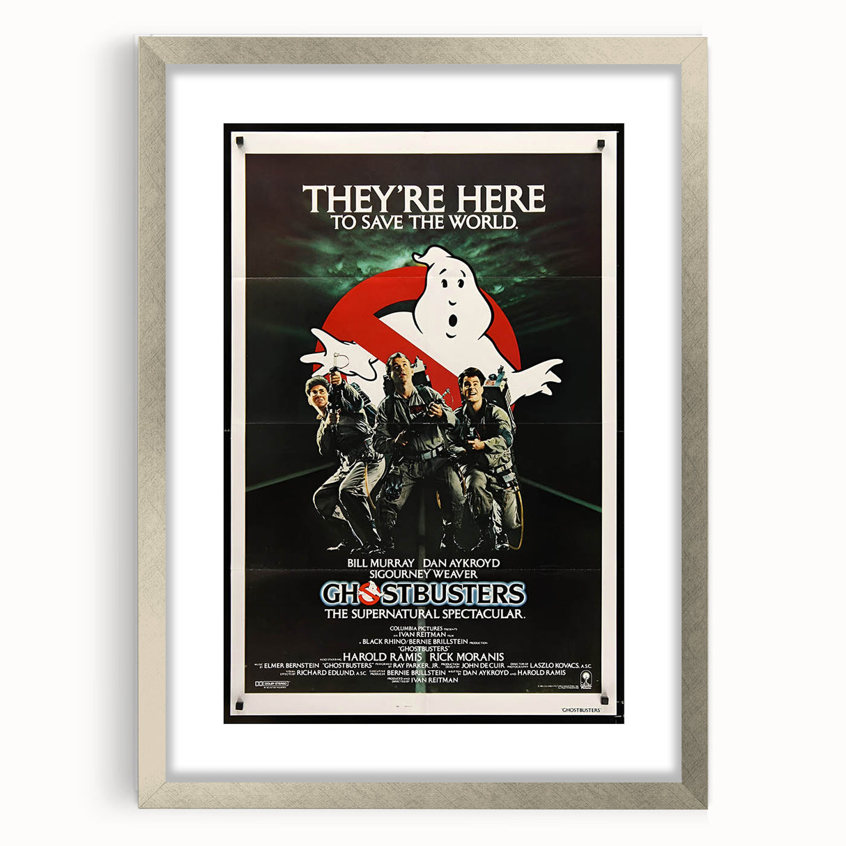 Ghostbusters Retro Movie Poster - Vintage 80s Supernatural Art Print
