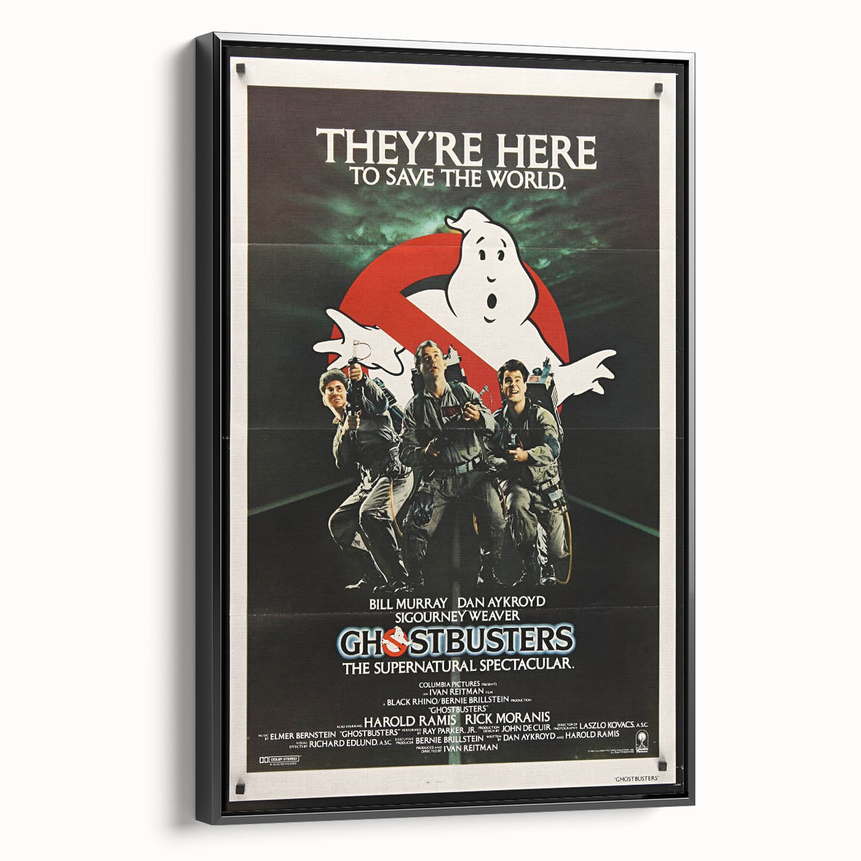 Ghostbusters Retro Movie Poster - Vintage 80s Supernatural Art Print