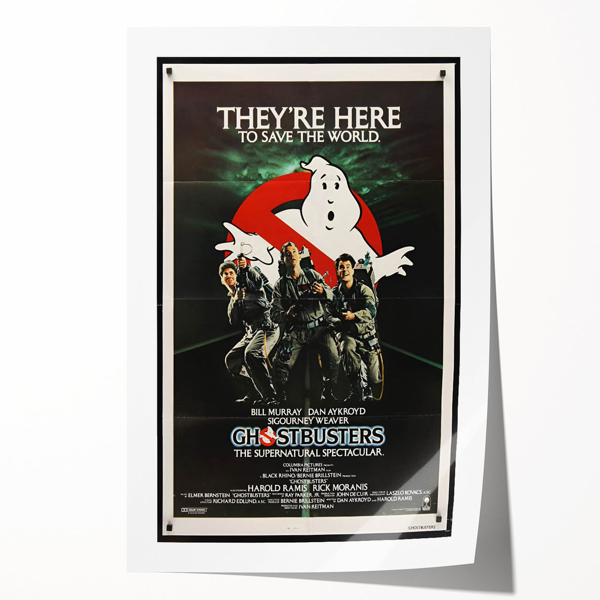 Ghostbusters Retro Movie Poster - Vintage 80s Supernatural Art Print