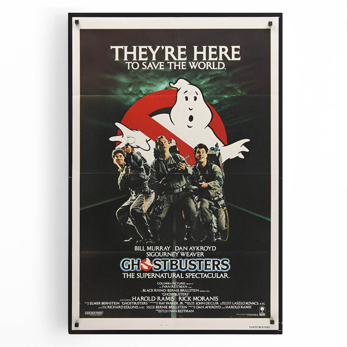 Ghostbusters Retro Movie Poster - Vintage 80s Supernatural Art Print