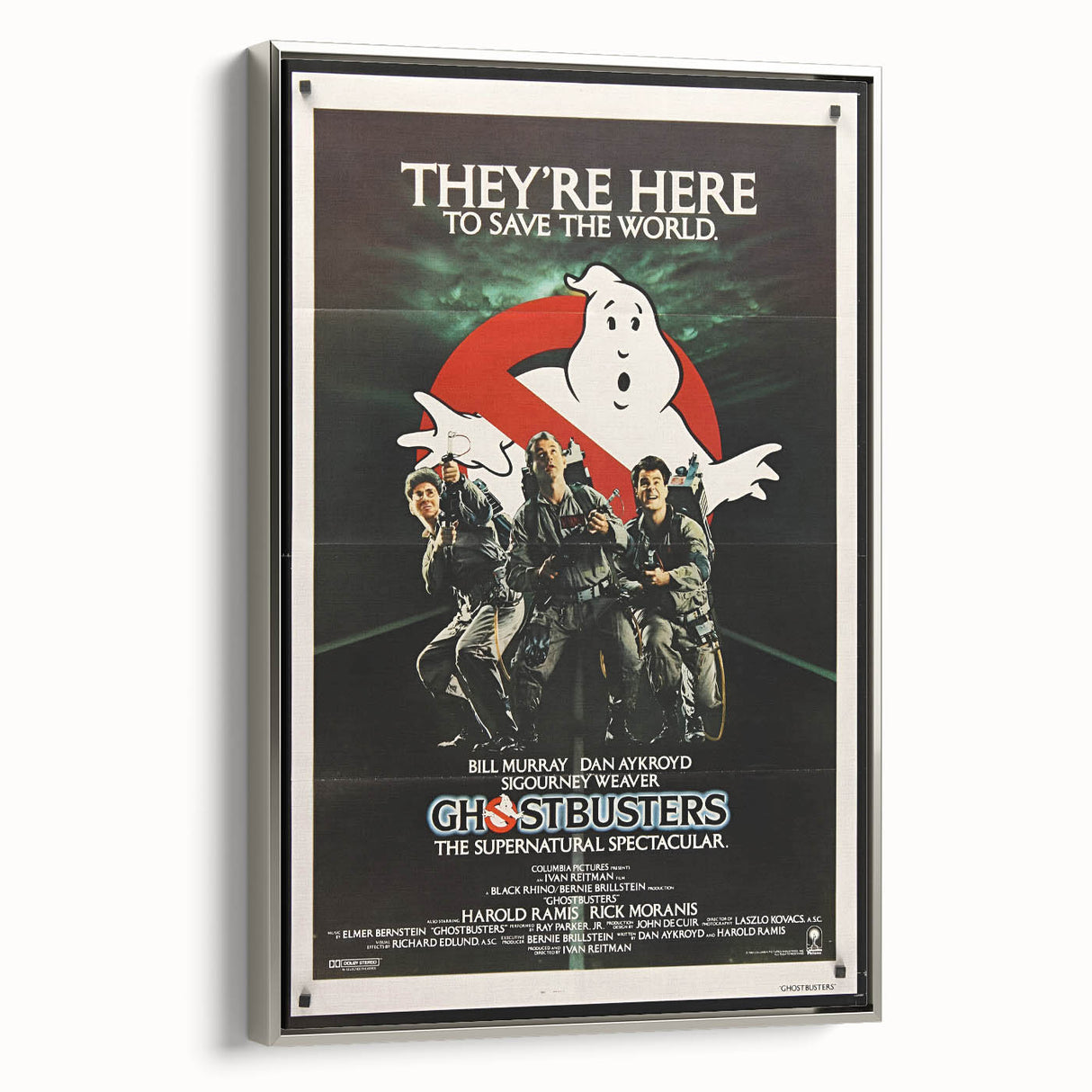 Ghostbusters Retro Movie Poster - Vintage 80s Supernatural Art Print