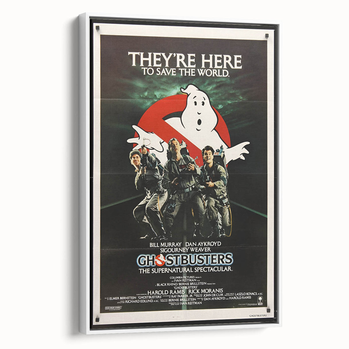 Ghostbusters Retro Movie Poster - Vintage 80s Supernatural Art Print