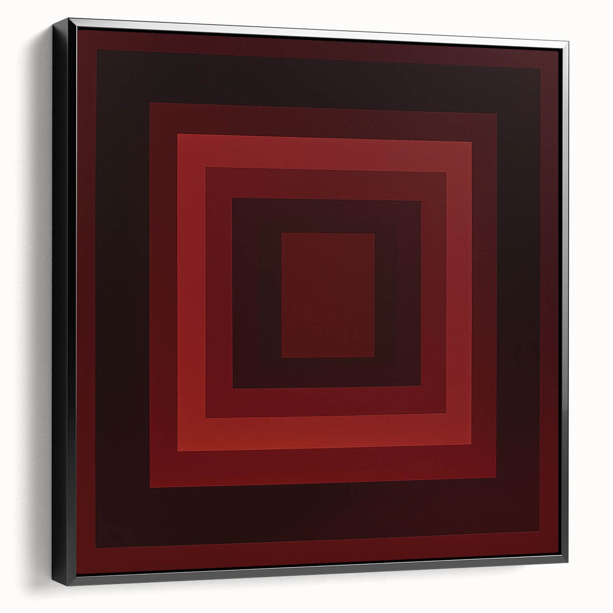 Abstract geometric framed canvas artwork showcasing a sleek black design, highlighting sharp angles and modern aesthetics, ideal for contemporary home decor.