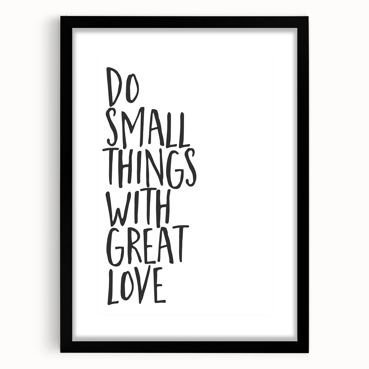 Inspirational Typography Poster - "Do Small Things" Canvas Art